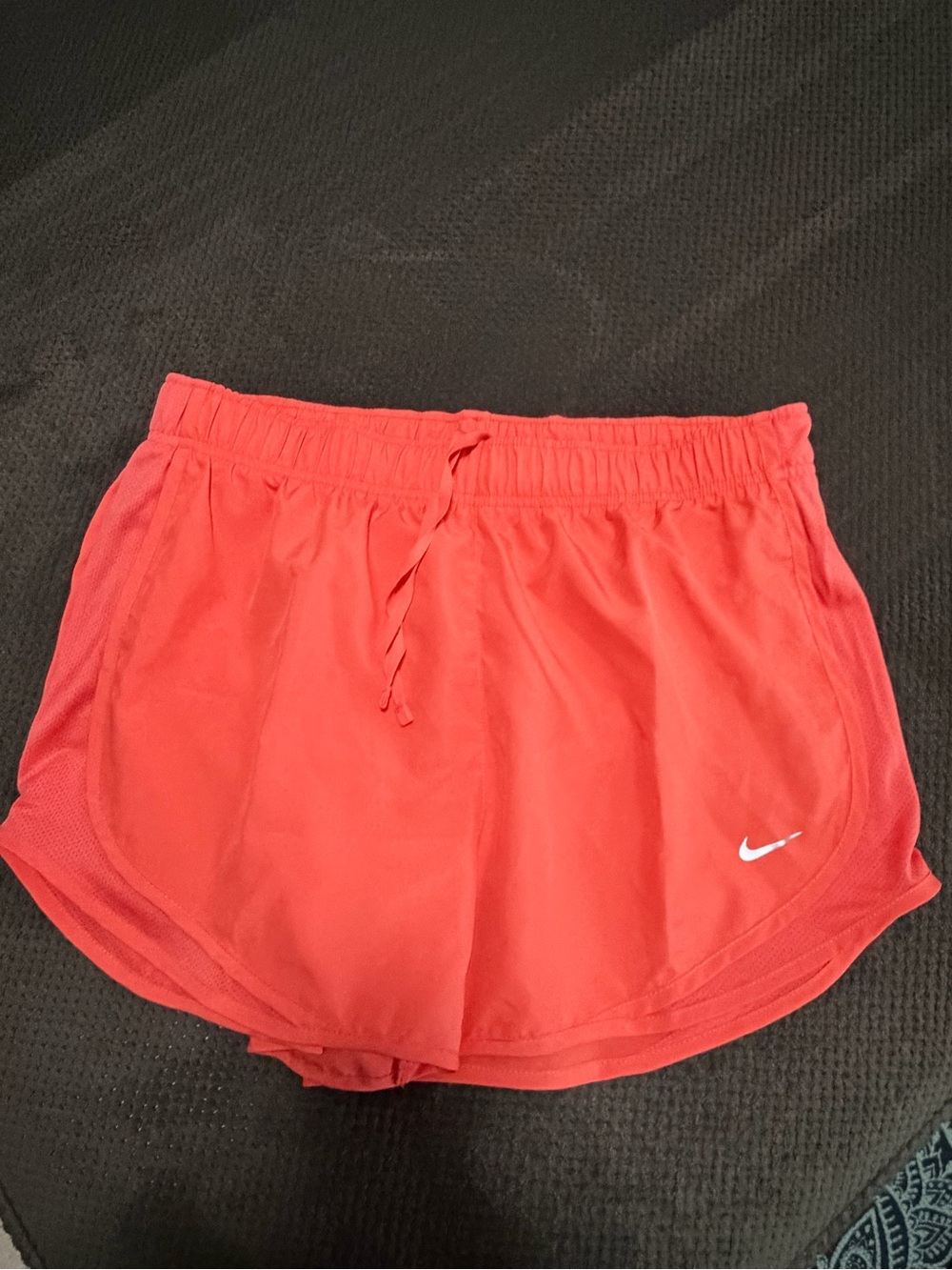 Nike Women's Coral-Red Athletic Shorts